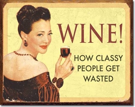 how classy people get wasted wine