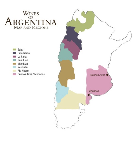 Argentina Wine Map